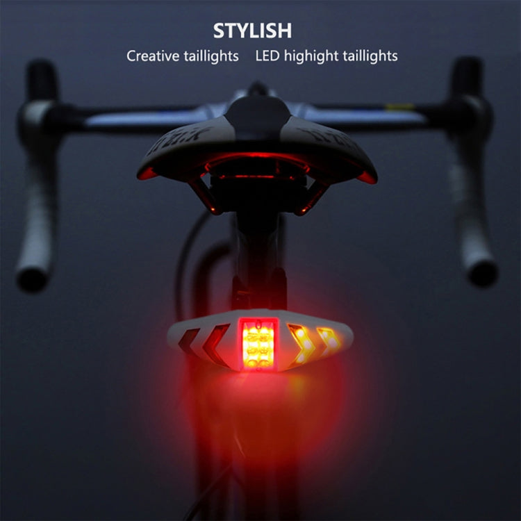 Feu arrière de vélo intelligent avec télécommande sans fil et clignotants, rechargeable par USB