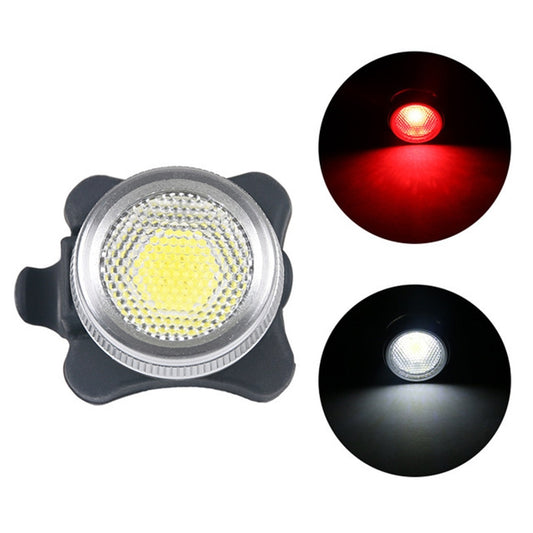 COB Lamp Bead 160LM USB Charging Four-speed Waterproof Bicycle Headlight / Taillight,  Red + White Light Dimming 650MA, Red + White Light Dimming