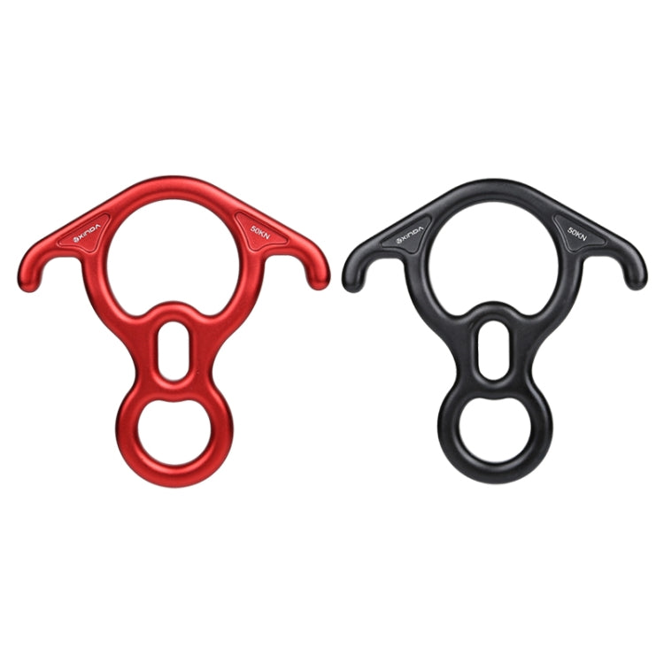 XINDA XD8602 Descendeur en Huit avec Oreilles Coudées pour Escalade et Secours, Dispositif d'Assurage