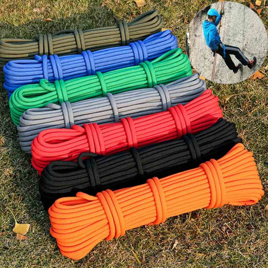 Outdoor Rock Climbing Hiking Accessories High Strength Auxiliary Cord Safety Rope, Diameter: 8mm, Length: 20m, Random Color, Diameter: 8mm, Length: 20m