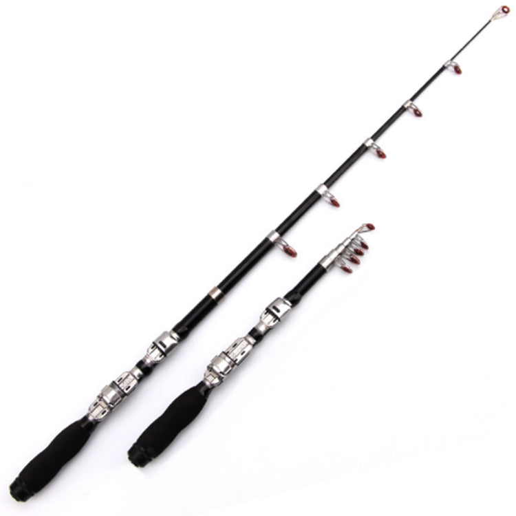 36cm Tragbare Teleskop-Meeresrute Mini-Angelrute, verlängerte Länge: 2,1 m, 2,1 m