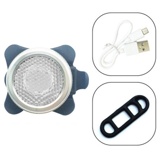 COB Lamp Bead 160LM USB Charging Four-speed Waterproof Bicycle Headlight / Taillight Set,  Red Blue Light Dimming 650MA, Red Blue Light Dimming