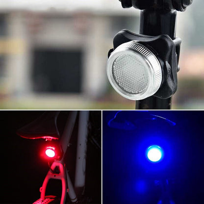 COB Lamp Bead 160LM USB Charging Four-speed Waterproof Bicycle Headlight / Taillight Set,  Red Blue Light Dimming 650MA, Red Blue Light Dimming