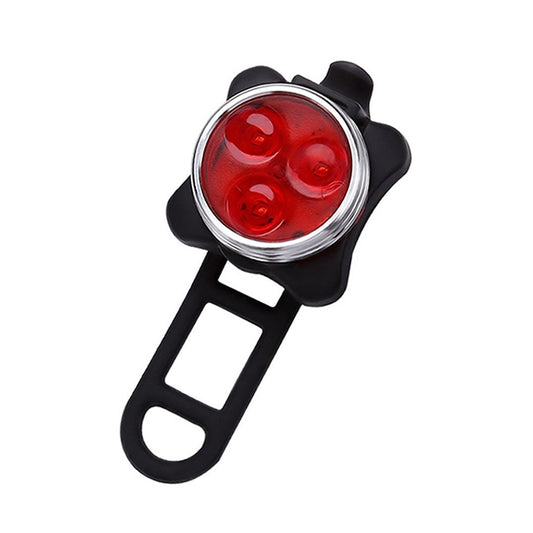 Perle lumineuse COB 160LM USB rechargeables Phares / Feux arrière de vélo étanches à quatre vitesses, Lumière rouge 650MA, Lumière rouge