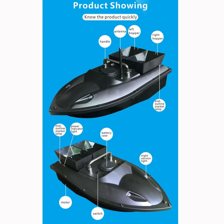 Bateau de pêche avec appât, D13C, double entrepôt multifonctionnel, télécommande, bateau de nidification, D13C