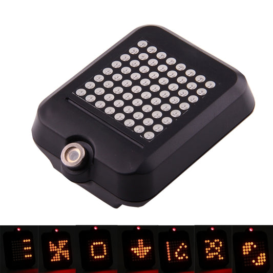 Feu de signalisation intelligent sans fil rechargeable par USB pour vélo, feu de freinage arrière de vélo avec laser et sangle de fixation, AQY-0100