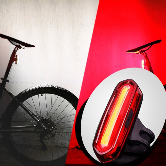AQY-096 IPX4 Detachable USB Rechargeable Dual Color LED Bike Taillight, White & Red, Blue & Red