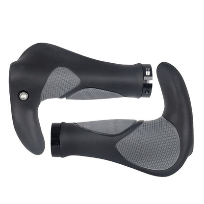 DEEMOUNT BGP110 Poignée de Guidon de Vélo VTT en Caoutchouc, Version avec Cornes, Version avec Cornes