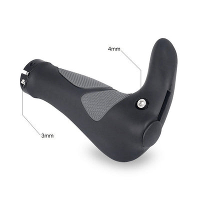 DEEMOUNT BGP110 Poignée de Guidon de Vélo VTT en Caoutchouc, Version avec Cornes, Version avec Cornes