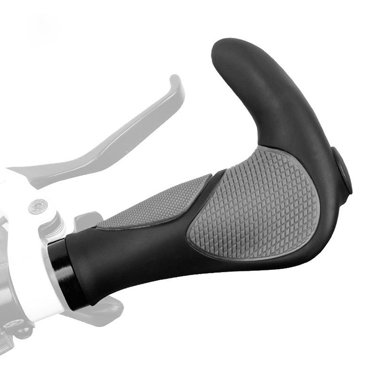 DEEMOUNT BGP110 Poignée de Guidon de Vélo VTT en Caoutchouc, Version avec Cornes, Version avec Cornes