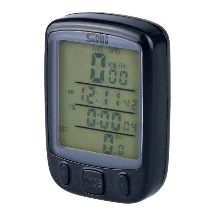 SUNDING 563A Bike Bicycle Waterproof Wired LCD Screen Luminous Mileage Speedometer Odometer, Chinese Version, 563A, Chinese Version