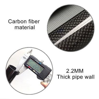 TOSEEK 3K Fibre de Carbone VTT Vélo de Route Tige de Selle de Vélo Raccord de Selle Poteau de Selle Accessoires de Vélo, Taille: 31.6x400mm, 31.6x400mm