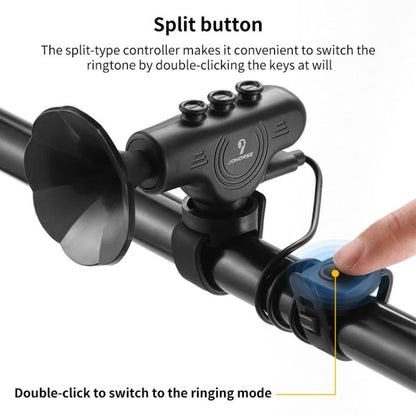 Electronic Cycling Bell Handlebar Horns Rechargeable Electric Bell Waterproof Adjustable Siren, Rechargeable Electric Bell