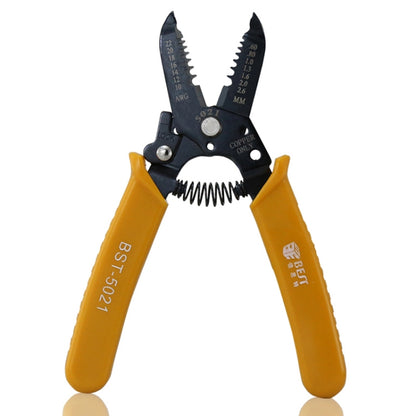 BEST-5021 0.6 ~ 2.6mm Portable Crimper Cable Stripping Wire Stripping Pliers, BEST-5021