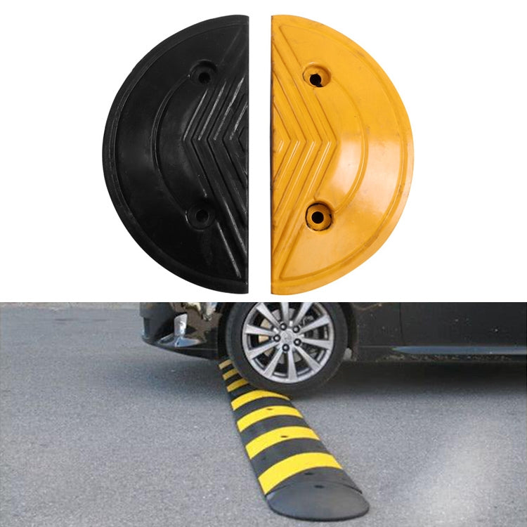 Pair Of Special Round Heads For Rubber Speed Bumps, Diameter: 40cm, Round Head Diameter: 40cm