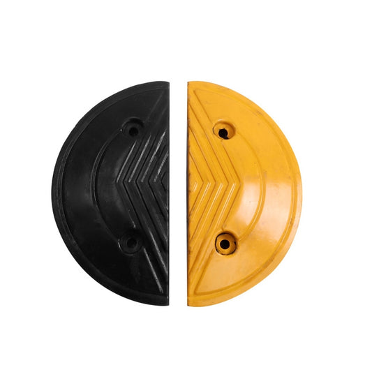 Pair Of Special Round Heads For Rubber Speed Bumps, Diameter: 40cm, Round Head Diameter: 40cm