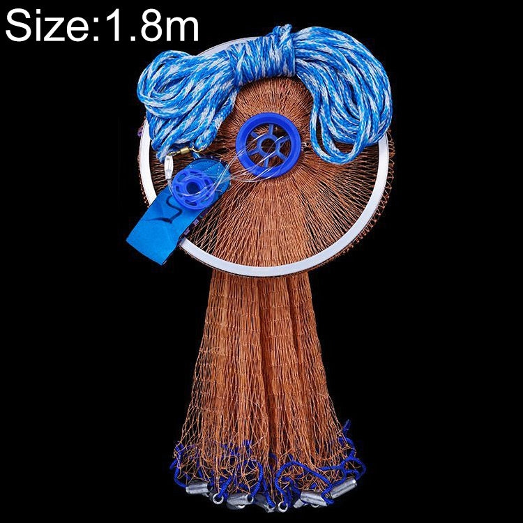 360 Help Throw Tire Cords Fishing Net, Height: 1.8m, 360 Help Throw Tire Cords