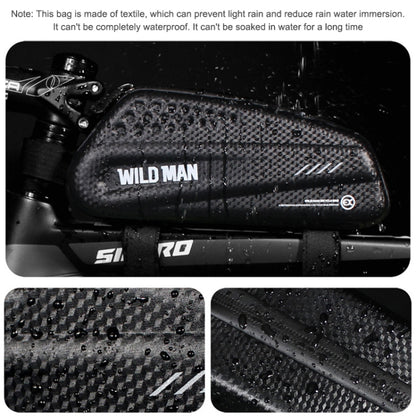 WILD MAN EX Waterproof Front Bag MTB Mobile Phone Sets Bicycle Tube Bag Riding Accessories, EX