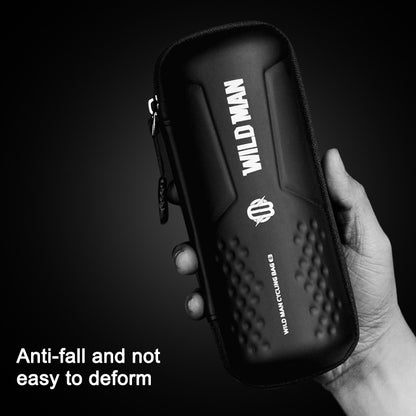WILD MAN E3 Waterproof MTB Bike Repair Tools Bag Bicycle Tube Bag Riding Accessories, E3 (Black)