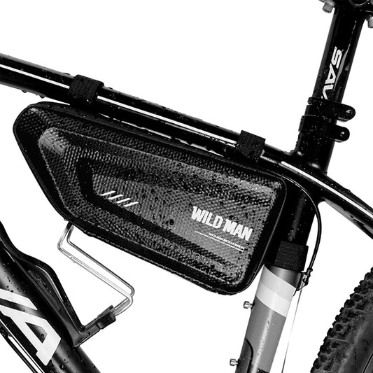 WILD MAN E4 Sacoche avant étanche VTT Sacoches pour téléphones portables Sacoche de tube de vélo Accessoires de cyclisme, E4