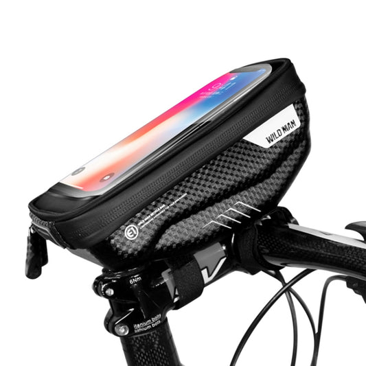Sac avant étanche WILD MAN E1 pour VTT, sacoche de téléphone portable, sac de tube de vélo, accessoires de cyclisme, E1 (noir), E1 (rouge)