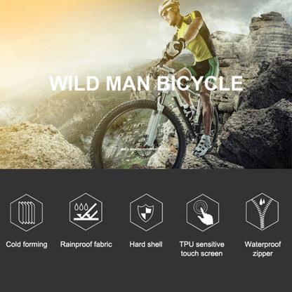 WILD MAN E1 Waterproof Front Bag MTB Mobile Phone Sets Bicycle Tube Bag Riding Accessories, E1 (Black), E1 (Red)