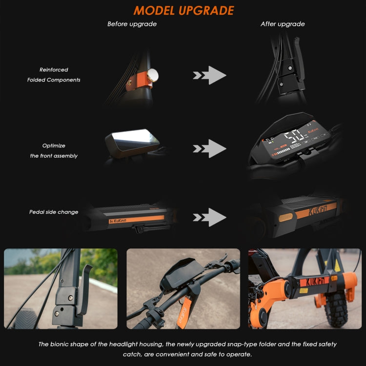Kukirin G3 10 inch Tires 1200W 52V 18AH Three-speed Folding Electric Offroad Scooter with LED Display, G3