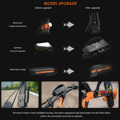 Kukirin G3 10 inch Tires 1200W 52V 18AH Three-speed Folding Electric Offroad Scooter with LED Display, G3