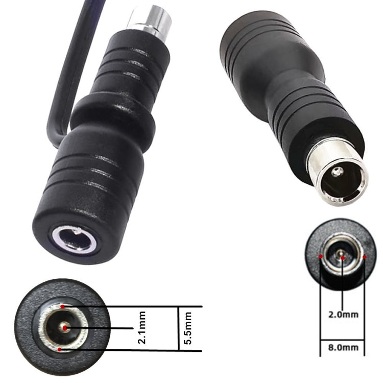 DC 5.5mm x 2.1mm Female to DC 8.0mm x 1.6mm Male Adapter for Xiaomi Electric Bike Scooter Power Adapter, For Xiaomi Electric Bike Scooter