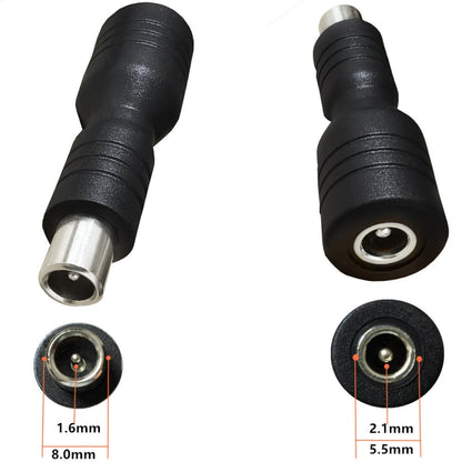 DC 5.5mm x 2.1mm Female to DC 8.0mm x 1.6mm Male Adapter for Xiaomi Electric Bike Scooter Power Adapter, For Xiaomi Electric Bike Scooter