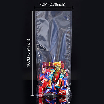 100 PCS Food Vacuum Packaging Transparent Plastic Bag Nylon Fresh-keeping Bag, Size: 25cm x 35cm, Size: 7cm x 10cm