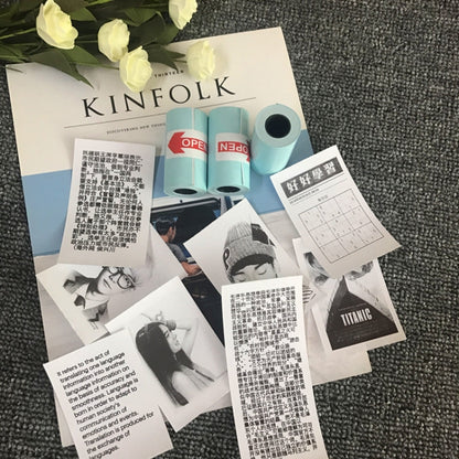 10 PCS Adhesive Thermal Label Printer Paper Sticker for PAPERANG P1/ P2 / A6 , Size: 57 x 30 mm