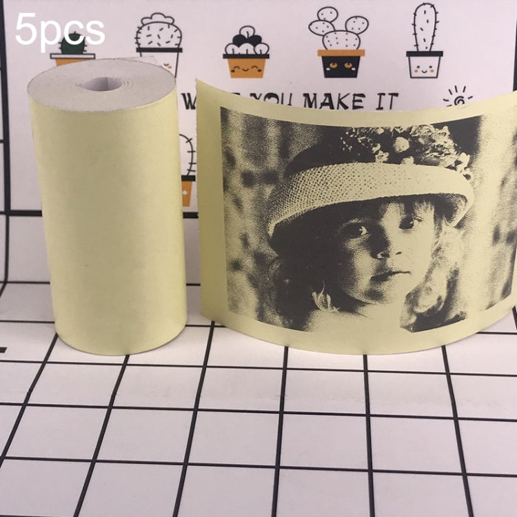 5pcs Thermal Label Printer Paper Sticker for PAPERANG P1/ P2 / A6 , Size: 57 x 30 mm