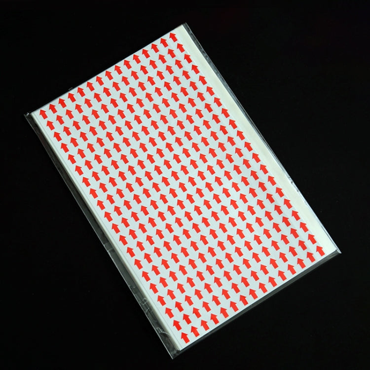 20 PCS Rectangle Shape Self-adhesive Arrow Rework Sticker Rework Label, Rectangle Shape