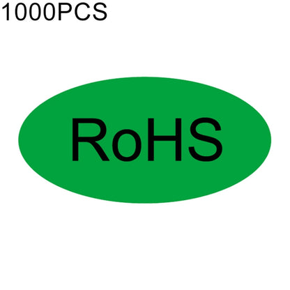 1000 PCS Oval Shape Self-adhesive RoHS Sticker RoHS Label, Size: 10x20mm, Size: 10x20mm