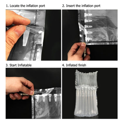 100 PCS Air Column Cushion Bag Packing for Mobile Phones & Spare Parts & Gift Box Package, Size: 11 x 20cm, Custom Printing and Size are welcome, 11x20cm