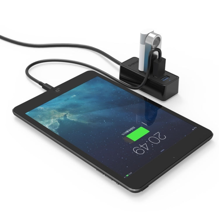 ORICO W5P-U3-100 4-Port USB 3.0 Desktop HUB with 100cm Micro USB Cable Power Supply, W5P-U3-100 Black