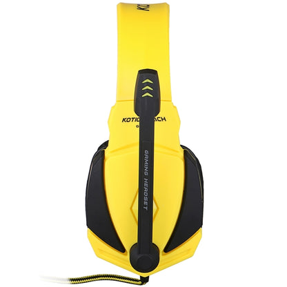 KOTION EACH G4000 USB Version Stereo Gaming Headphone Headset Headband with Microphone Volume Control LED Light for PC Gamer,Cable Length: About 2.2m