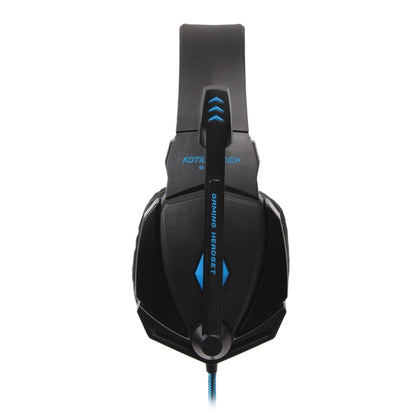 KOTION EACH G4000 Stereo Gaming Headphone Headset Headband with Mic Volume Control LED Light for PC Gamer,Cable Length: About 2.2m(White + Red)