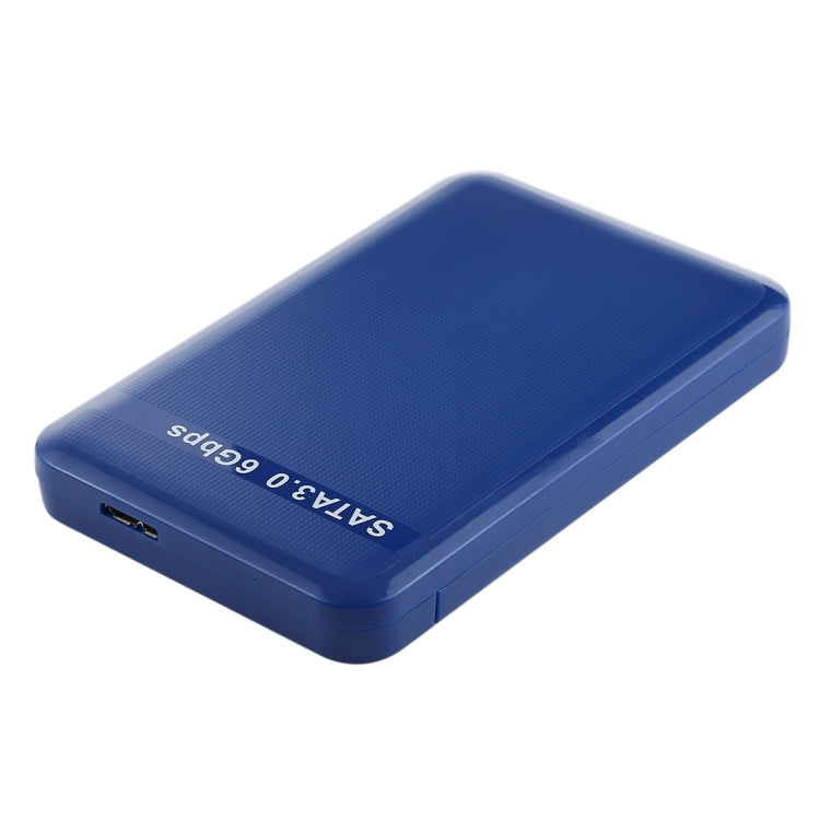 2.5 inch HDD Enclosure 6Gbps SATA 3.0 to USB 3.0 Hard Disk Drive Box External Case, Blue