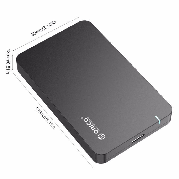 ORICO 2569S3 USB3.0 Micro-B External Hard Disk Box Storage Case for 9.5mm 2.5 inch SATA HDD / SSD