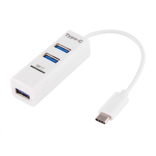 Hub Combo 2-en-1 USB 3.1 USB-C / Type-C vers USB 2.0 3 Ports + Lecteur de Carte TF, 3 Ports USB + Carte TF