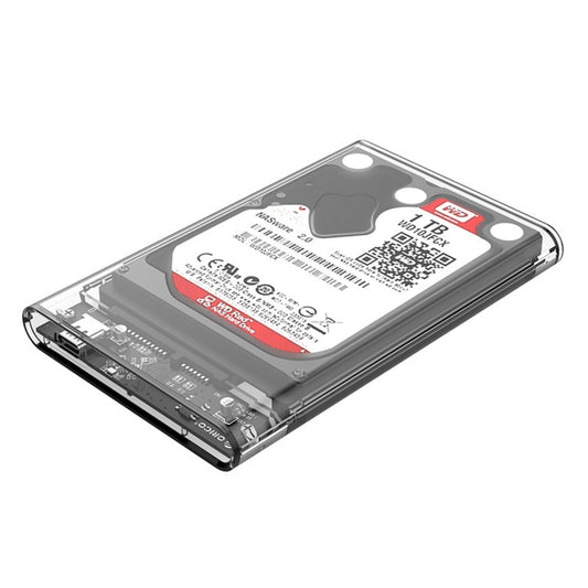 ORICO 2139C3-CR USB3.1 Type C Transparent External Hard Disk Box Storage Case for 9.5mm 2.5 inch SATA HDD / SSD, USB 3.1 Type-C (2.5 inch)