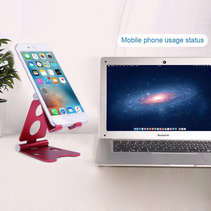 ROOSTAND R2 Aluminum Alloy Mobile Desktop Tablet Bracket Double Folding Lazy Artifact, Size: 6.4x7x9cm, R2  Silver, R2 Black, R2 Champagne Gold, R2  Rose Gold, R2  Rose Red