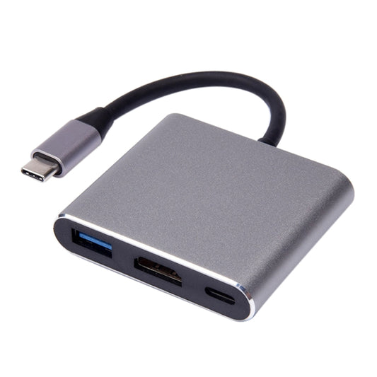 V125 UCB-C / Mâle Type-C vers Femelle PD + HDMI + USB 3.0 Convertisseur 3 en 1, 3 en 1