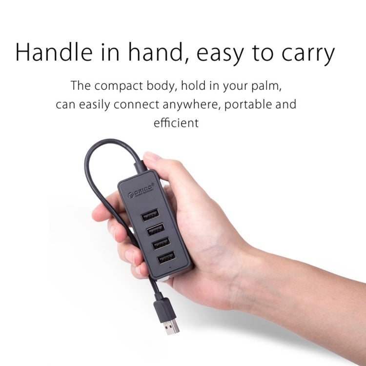 ORICO W5P-U2-100 USB 2.0 Desktop HUB with 100cm Micro USB Cable Power Supply, W5P-U2-100 Black
