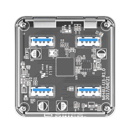 ORICO MH4U-100 USB 3.0 Transparent Desktop HUB with 100cm Micro USB Cable, MH4U-100
