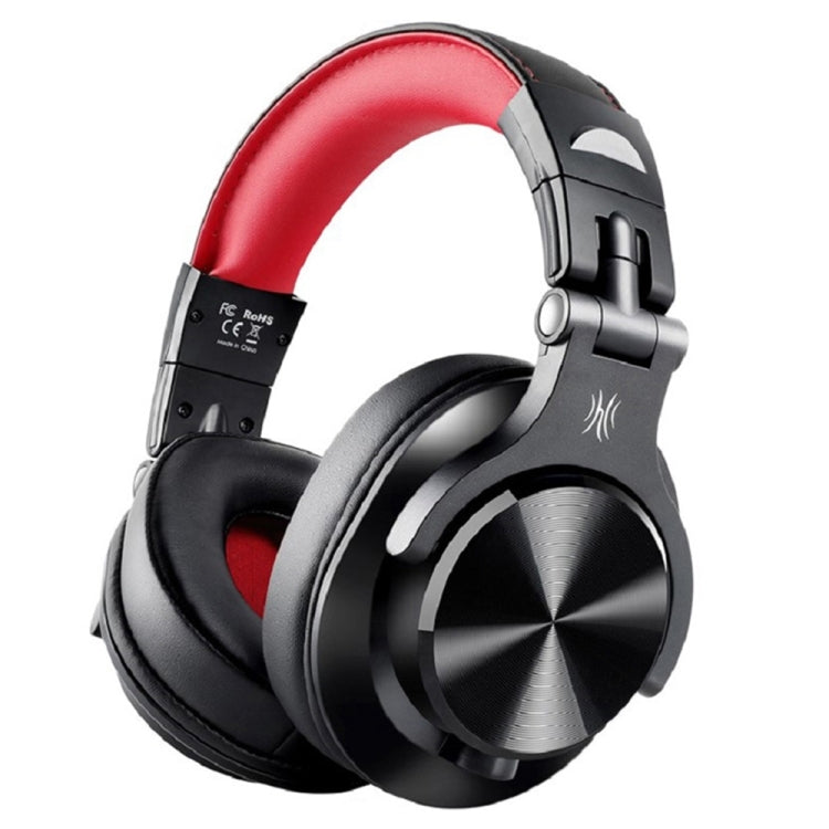 Casque filaire supra-auriculaire anti-bruit OneOdio A71 avec microphone, A71 (Rouge Noir)