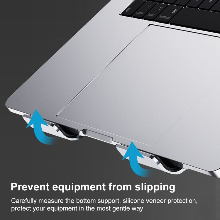 HZ13 Foldable Multi-angle Aluminum Alloy Laptop Fan Cooling Bracket, HZ13