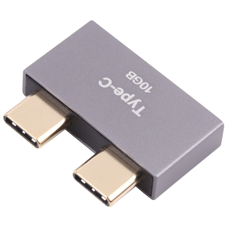 Double USB-C / Type-C Male to Double USB-C / Type-C Female Adapter, Double Type-C Male to Double Type-C Female